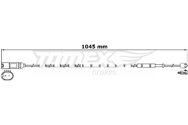 Výstražný kontakt, opotřebení obložení TOMEX Brakes